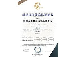 質(zhì)量管理體系認證